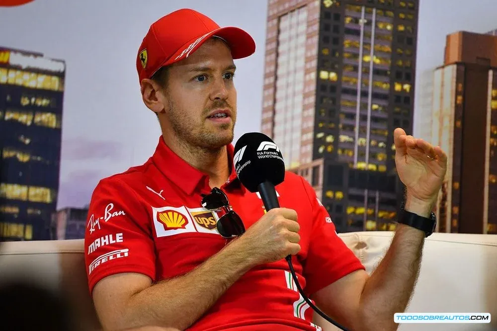 Sebastian Vettel durante su etapa en Ferrari.