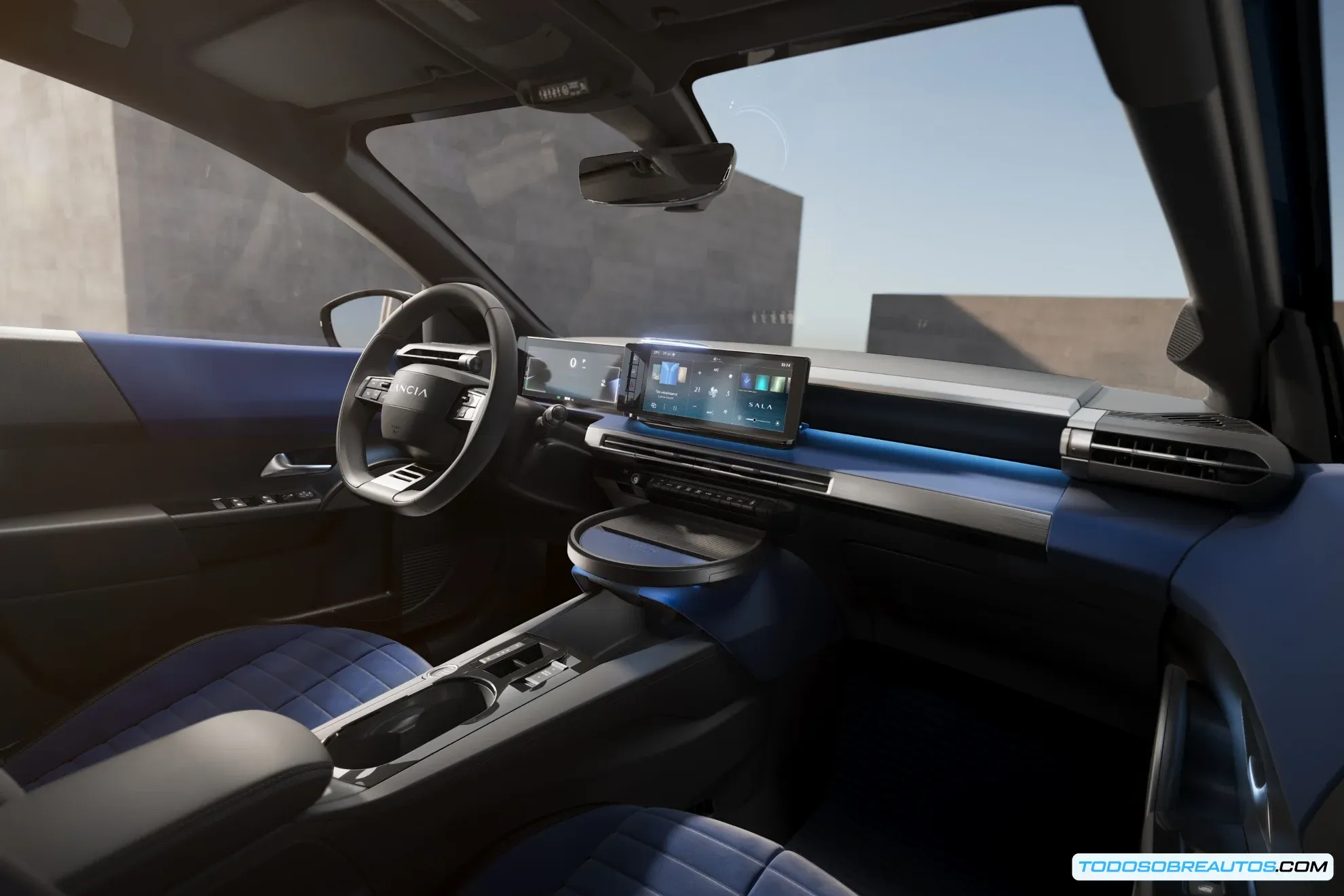 Frontal del Lancia Ypsilon Ibrida Edizione Cassina.