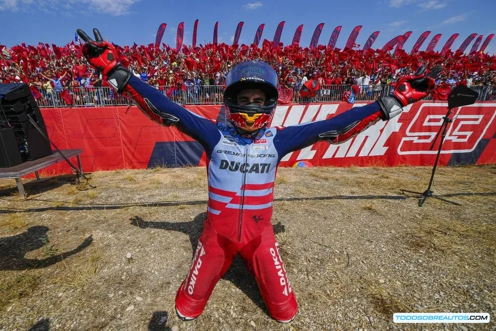 Marc Márquez durante una carrera en el Circuito de las Américas.
