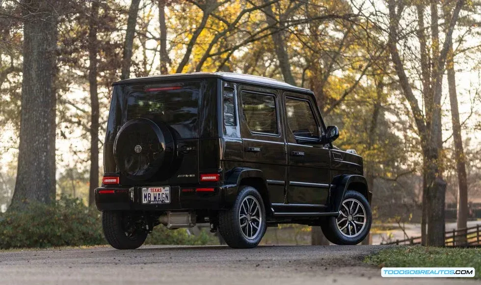 Primer plano del diseño exterior del Bodo G-Wagon, mostrando detalles de la carrocería.