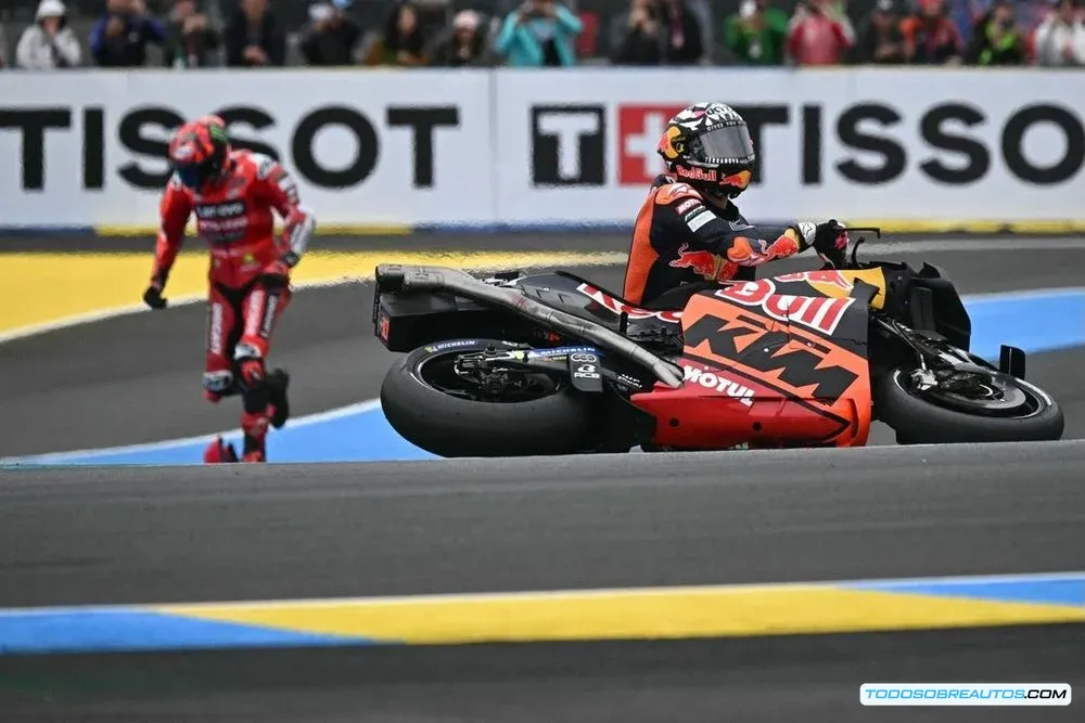 Francesco Bagnaia, piloto de Ducati, en una carrera de MotoGP.