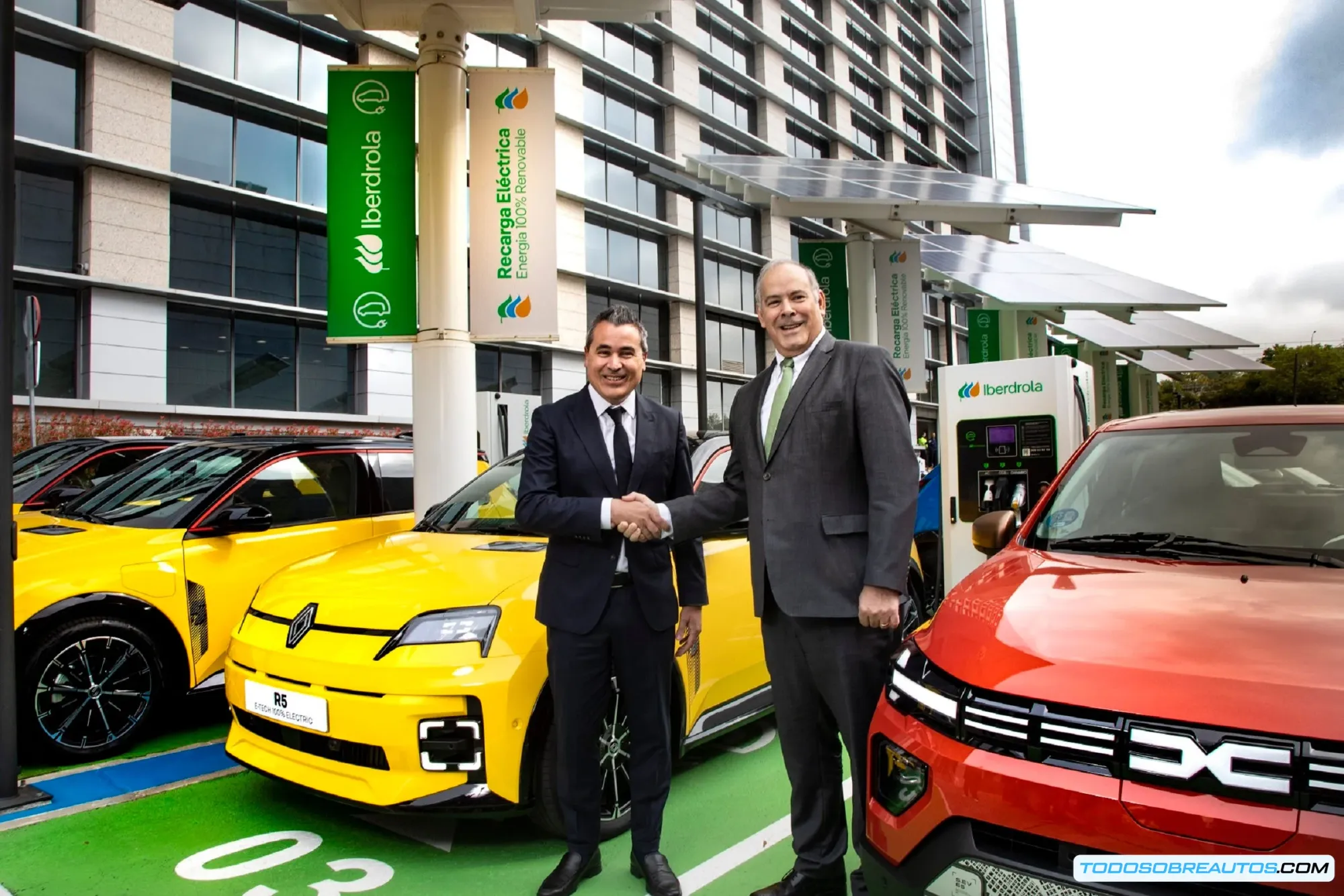 Imagen conceptual de movilidad sostenible y coches eléctricos