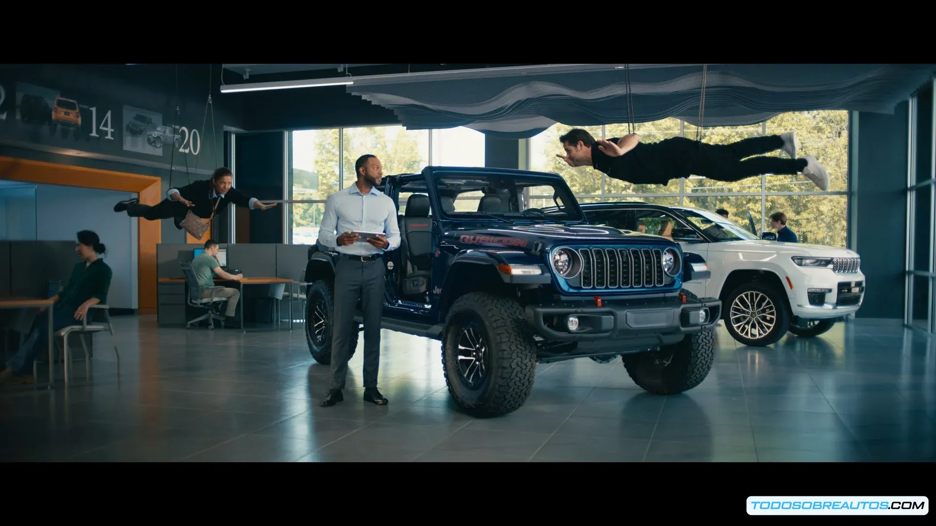 Los tres modelos Jeep protagonistas de Misión: Imposible - Sentencia Final: Jeep Wrangler 4xe, Jeep Gladiator y Jeep Wrangler Rubicon X 2025.