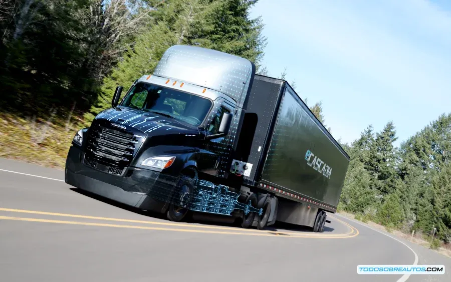 Un camión Daimler Truck moderno, representando la innovación y la tecnología de la compañía.