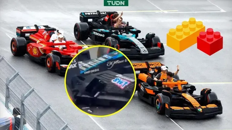 Pilotos Corren en Épicos Monoplazas de LEGO a Tamaño Real en el GP de Miami