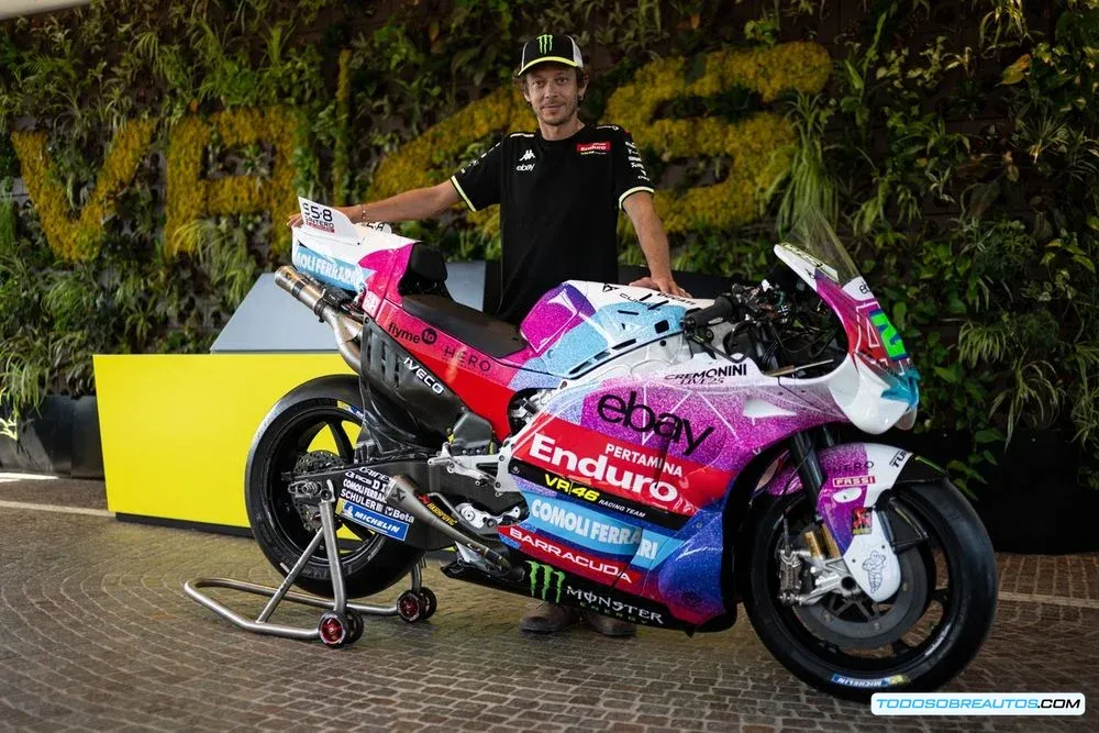 Decoraciones icónicas de Valentino Rossi en Mugello.