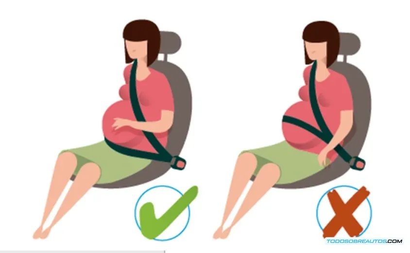 Gráfica o imagen que ilustra los resultados del estudio del ADAC sobre la eficacia de los adaptadores de cinturón para embarazadas.