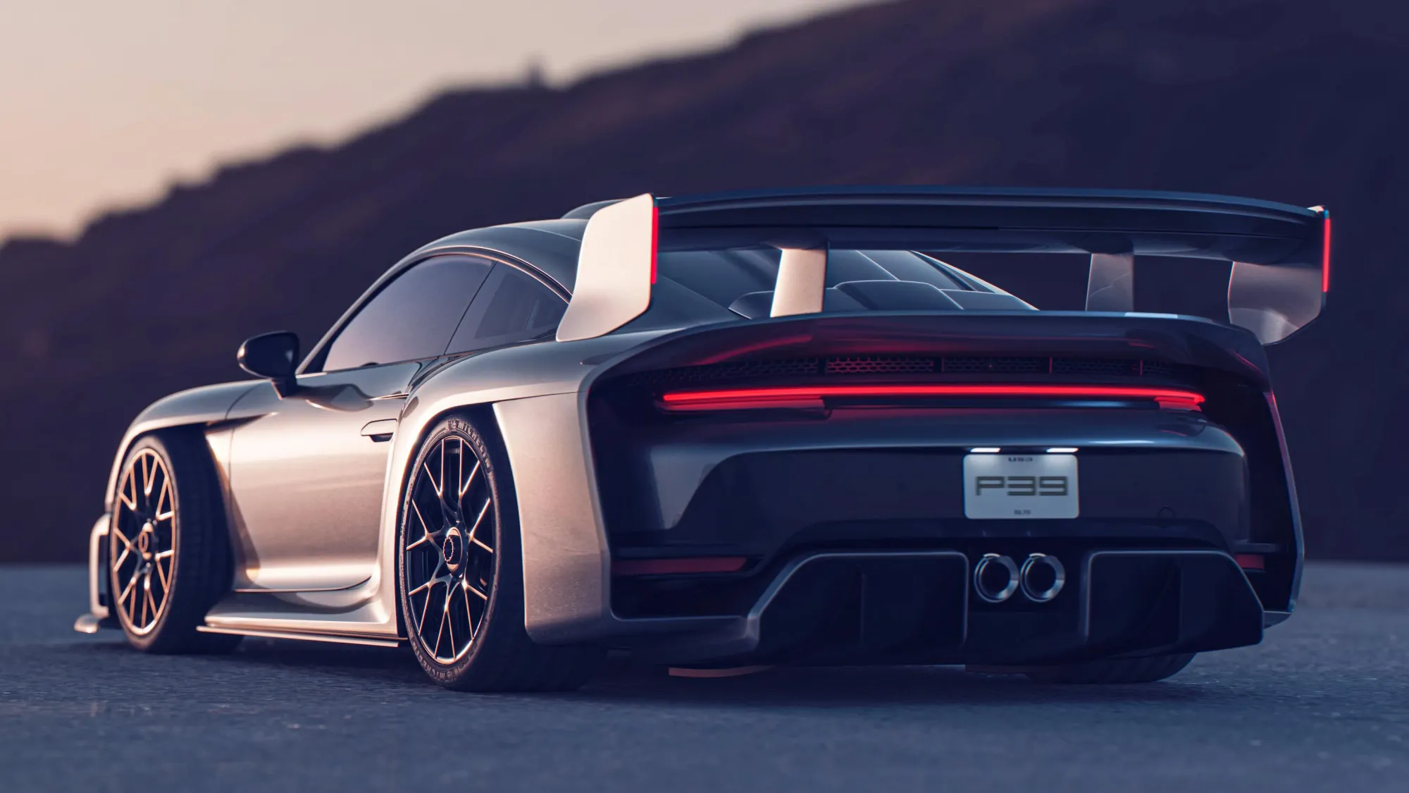 Imagen del RML P39 Hypercar, mostrando su diseño deportivo y elegante.