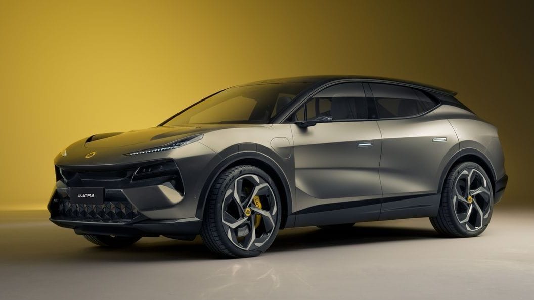 SUV gris con un diseño elegante y futurista.