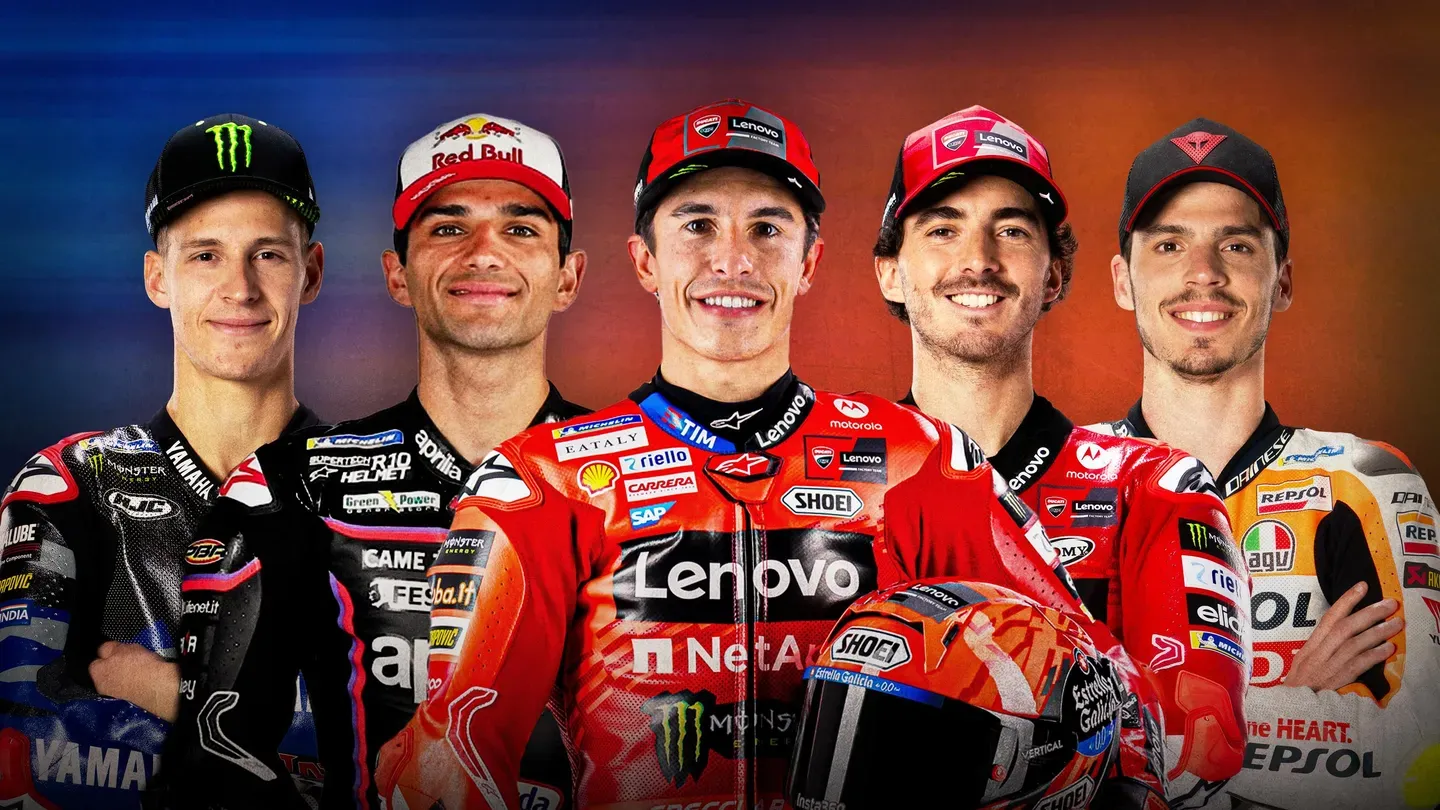 Cinco reyes: El quinteto de campeones de MotoGP™ en 2025