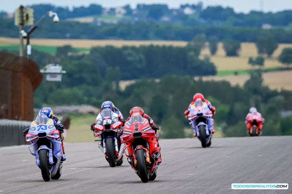 Imagen de Francesco Bagnaia en su Ducati, piloto que podría ser relevante en el GP de Alemania.