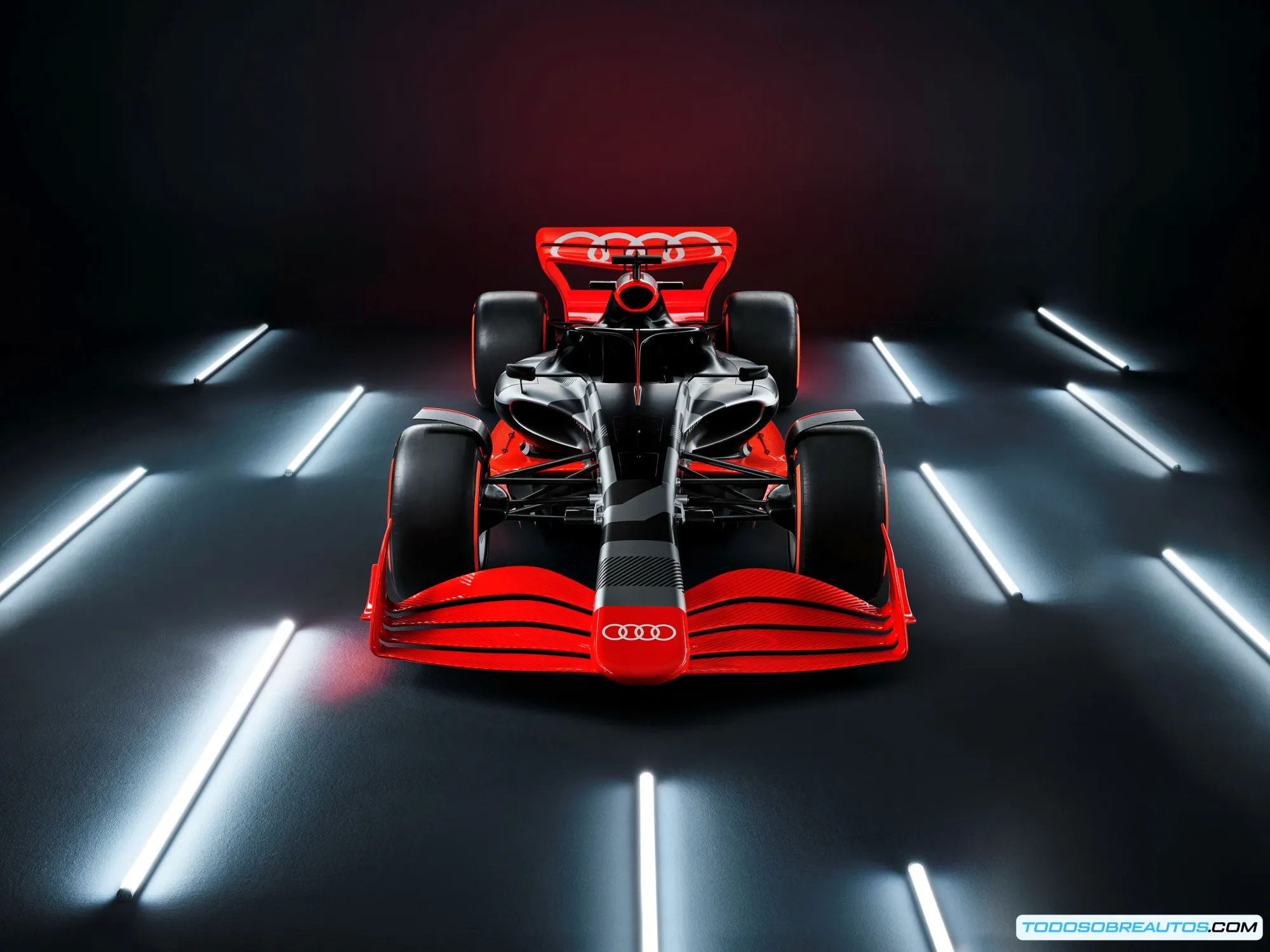 Imagen de un coche de Fórmula 1 de Audi.