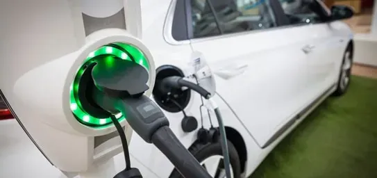 vehículos eléctricos (EV) Blanco Enchufado