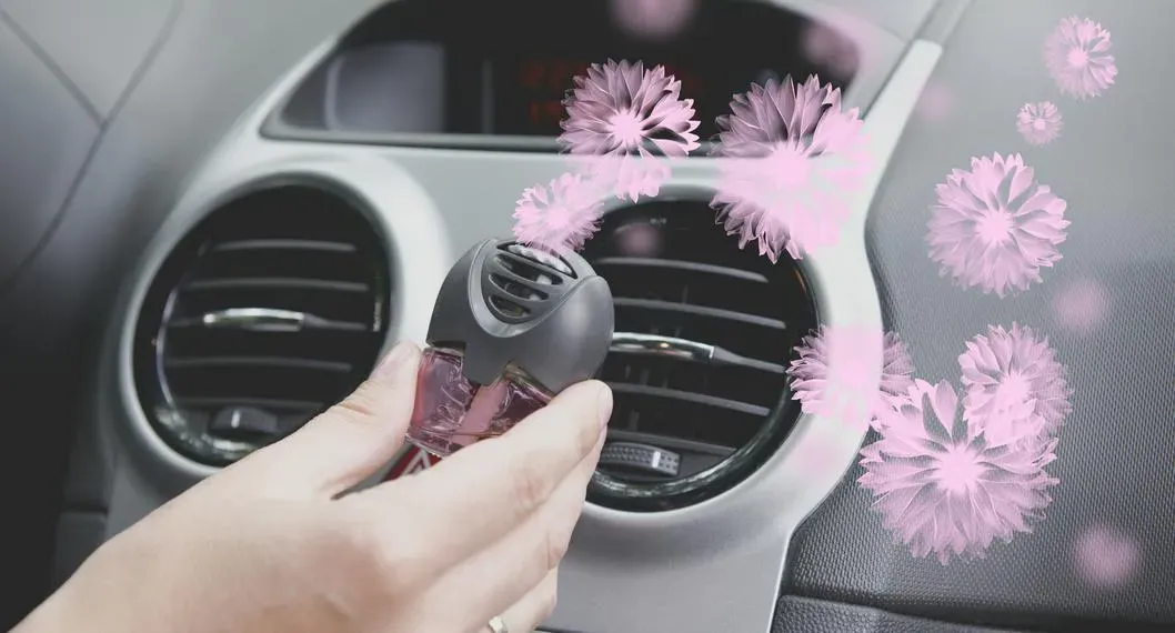 Imagen muestra un Ambientador de coche casero