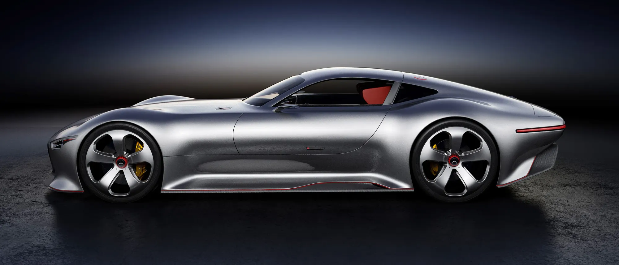 Mercedes-Benz Vision Vehículo Gris con su modelo imprecionante que impacta