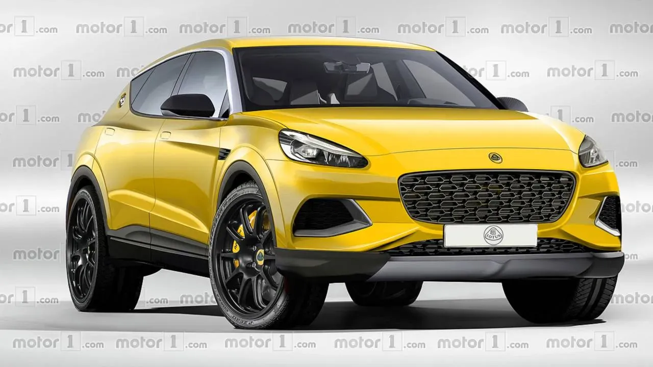 Vehículo Lotus Amarillo SUV tradicional