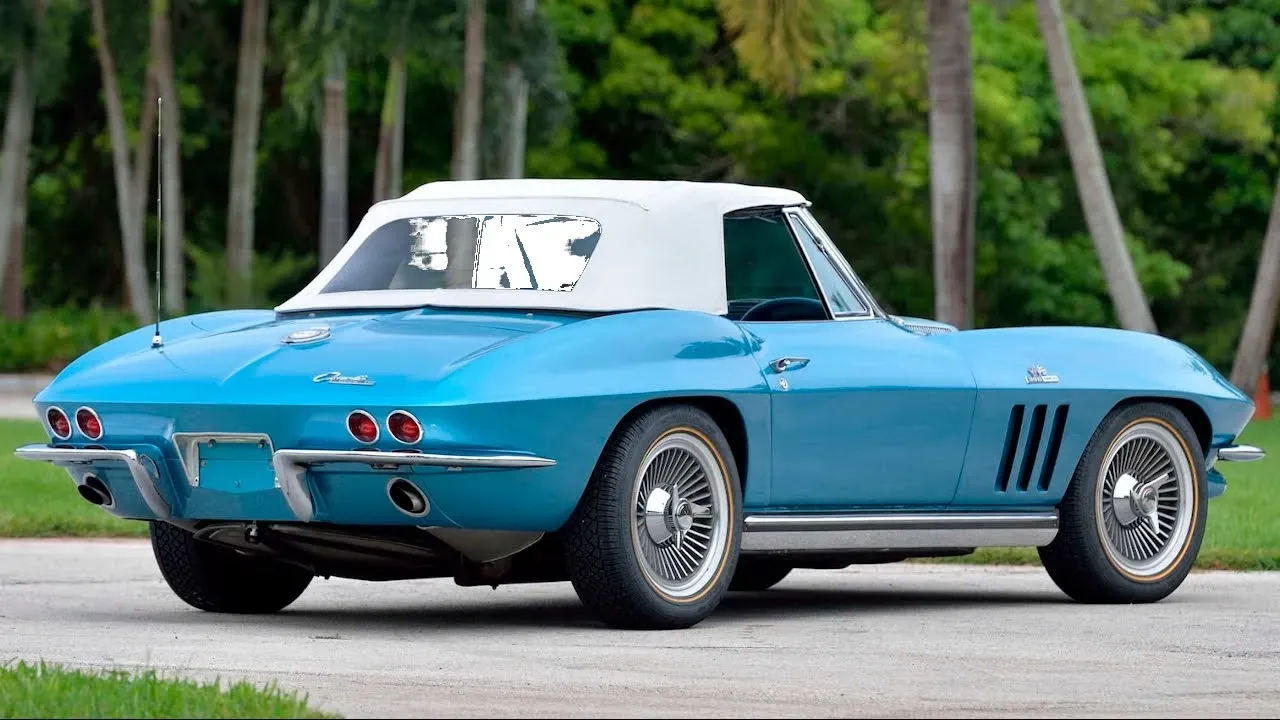 Corvette 396 de 1965 Vehículo Turquesa