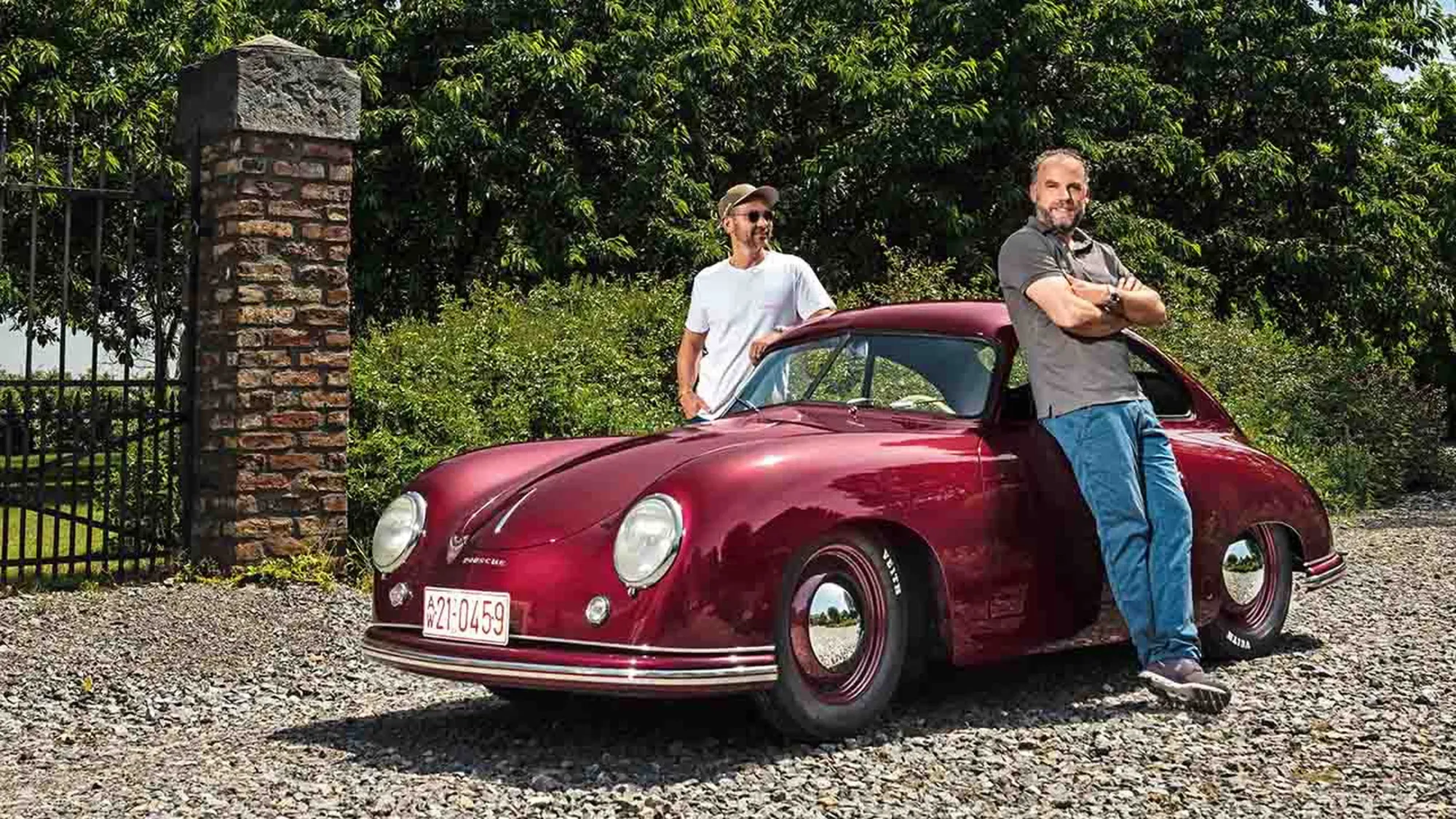 Porsche 356 Schmidt Vehículo Rojo