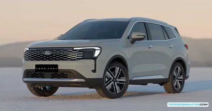 Imagen del Ford Territory, destacando su diseño.