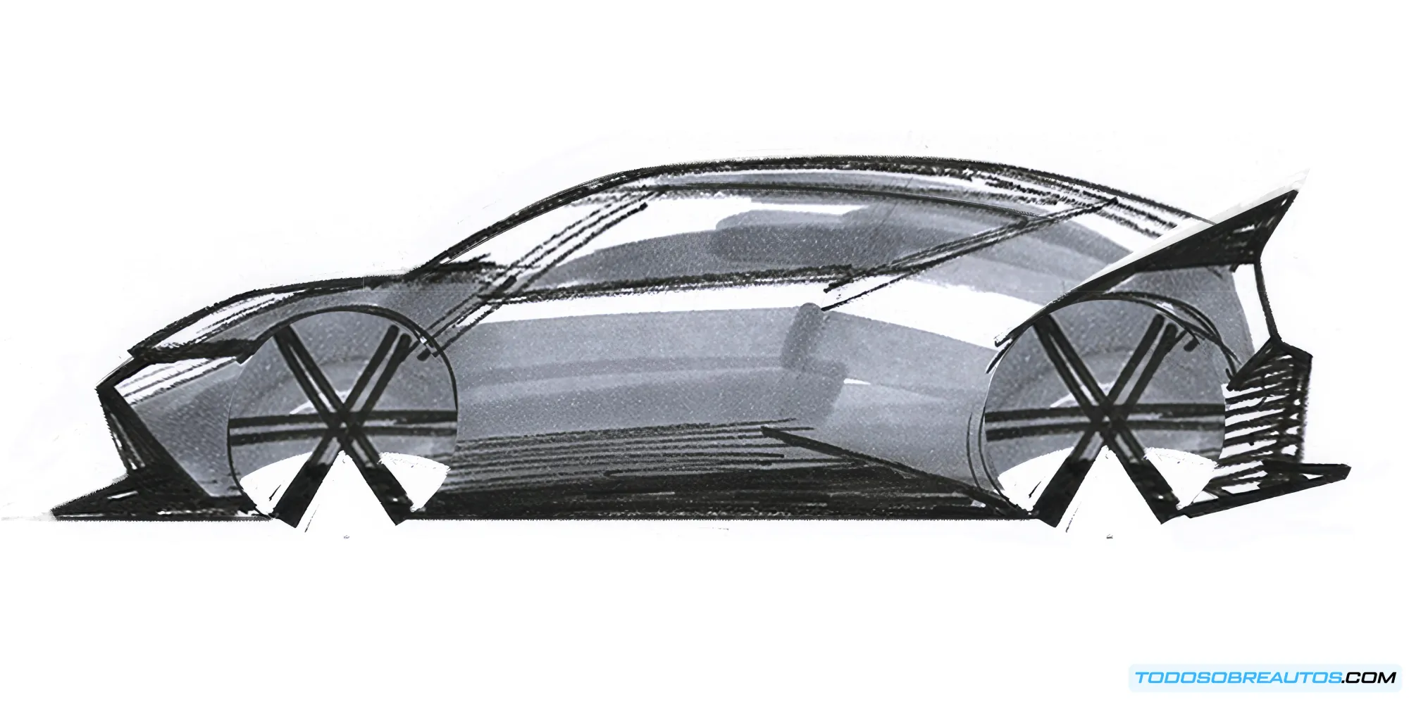 Concepto de coche eléctrico.