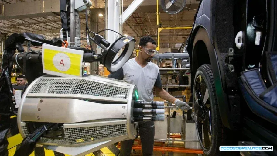 Imagen que representa la colaboración entre México, Estados Unidos y Canadá en la industria automotriz (ej: mapa, ilustración, etc.)