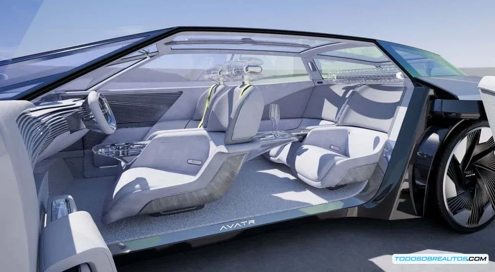 Vista lateral del Avatr Vision Xpectra, mostrando sus dimensiones y diseño shooting brake.
