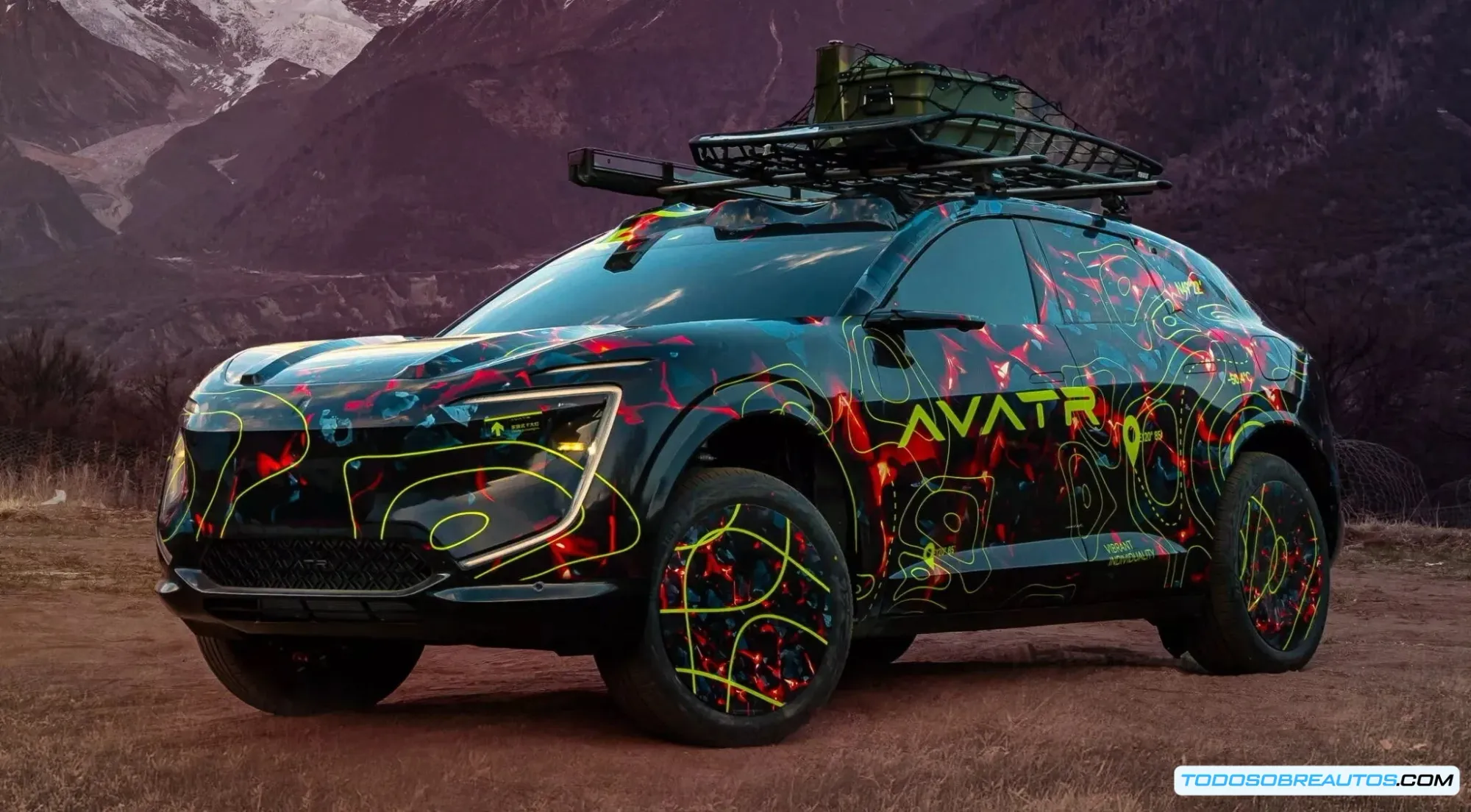 Interior del Avatr Vision Xpectra, mostrando su diseño minimalista y los cuatro asientos individuales.