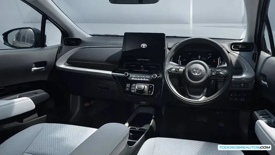 Diseño interior del Toyota Aqua 2026