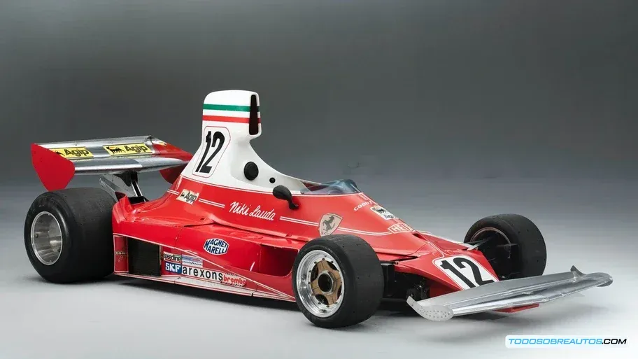 Imagen del anuncio del homenaje de Ferrari al 50 aniversario del título mundial de Niki Lauda.