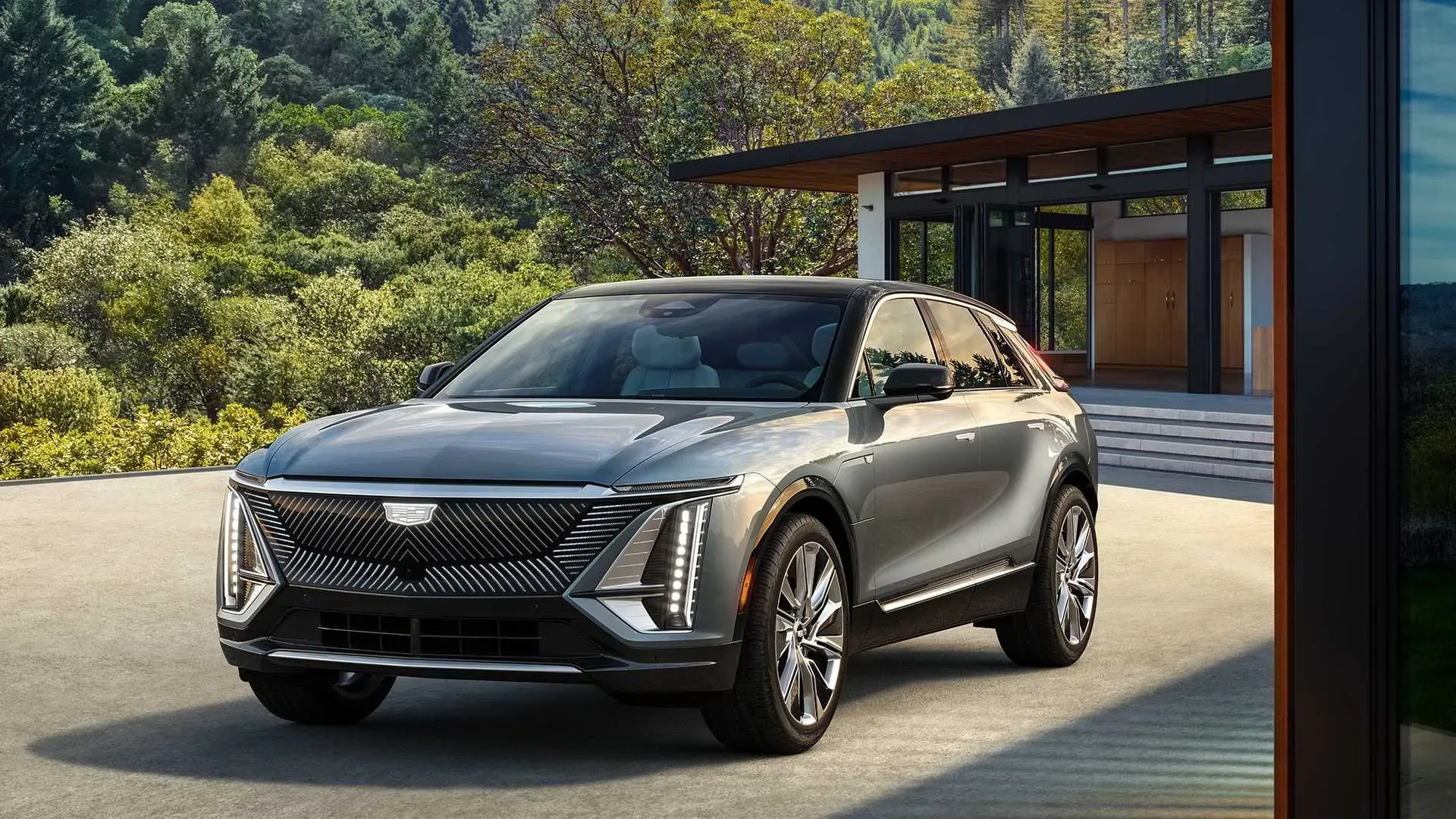 Cadillac Lyriq Vehículo Negro de Lujo