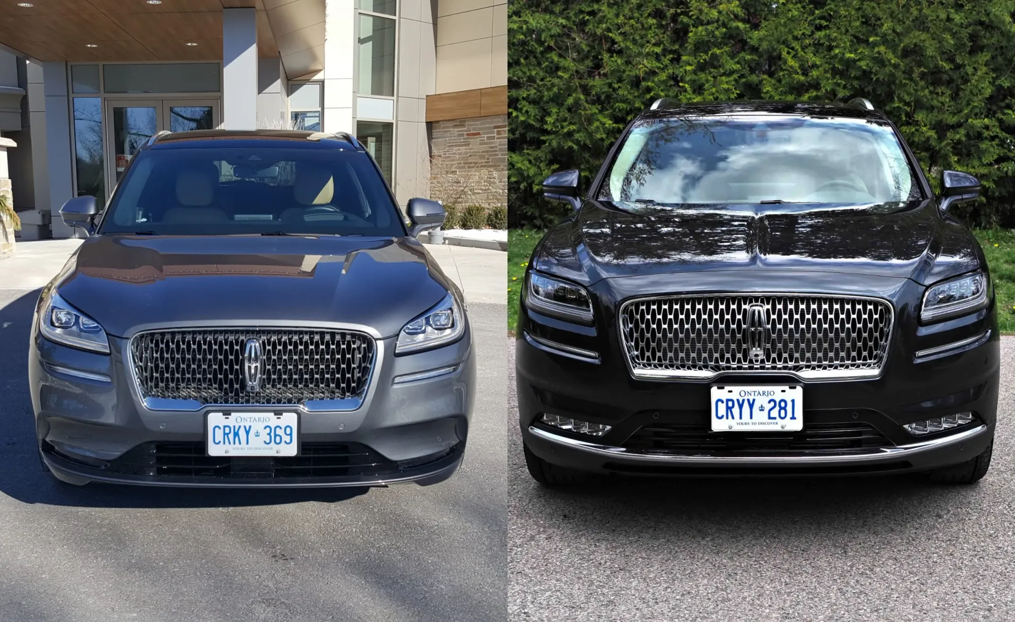 Lincoln Corsair vs. Nautilus comparación 