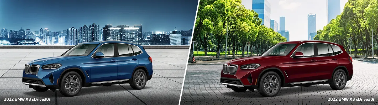 BMW X3 20 sDrive vs 30 xDrive