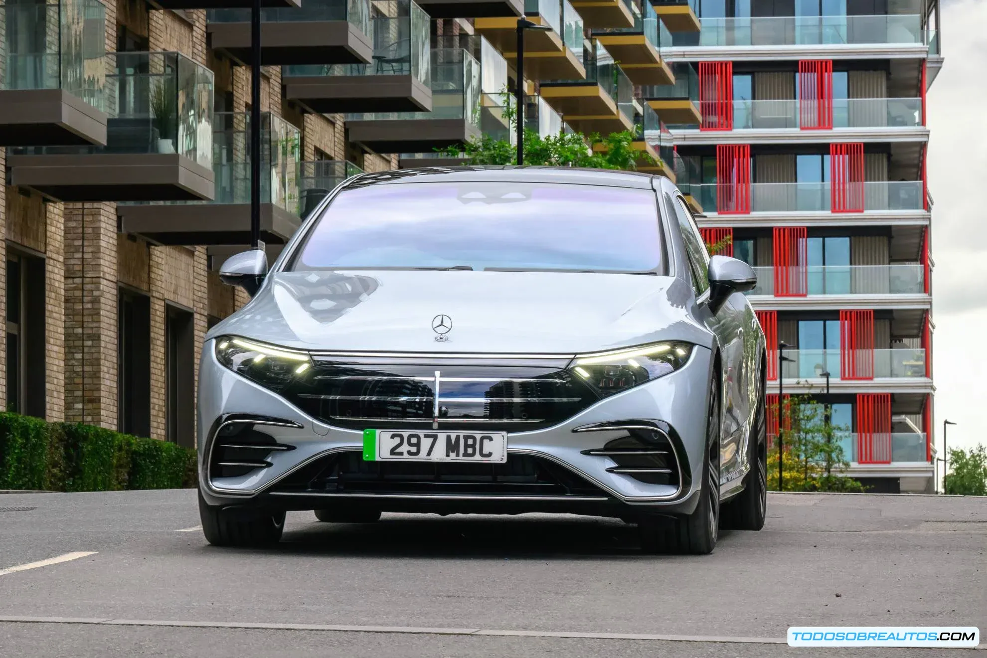 Detalle de la batería de alta capacidad del Mercedes EQS 450+