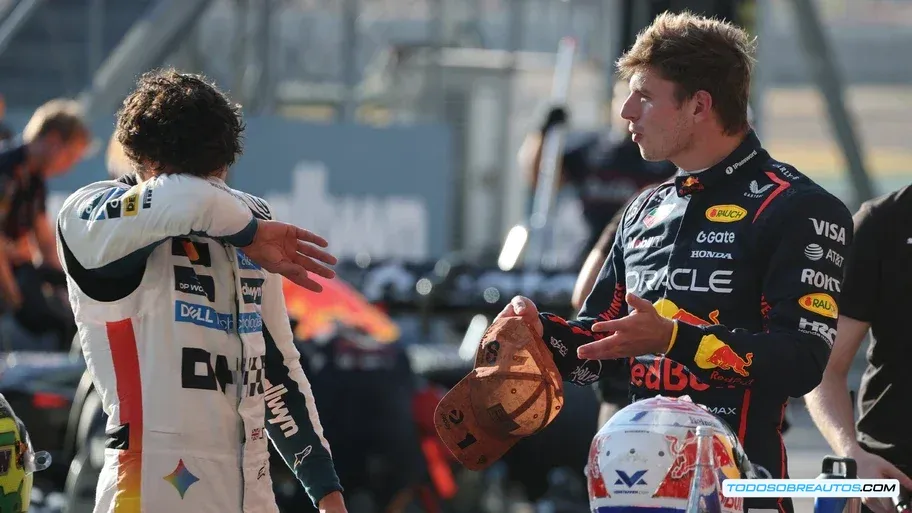 Max Verstappen celebrando su pole position en el Circuito de las Américas.