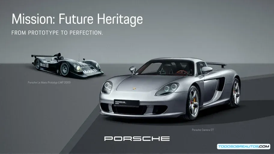 Porsche Carrera GT en la carretera, mostrando su diseño exterior y rendimiento.