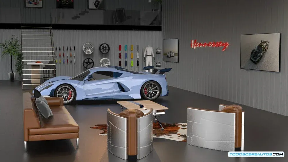 Hennessey Texas: Interior de la nueva fábrica en construcción.