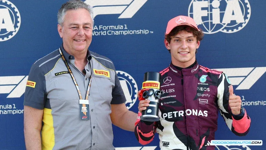 Andrea Kimi Antonelli durante una carrera de Fórmula 1