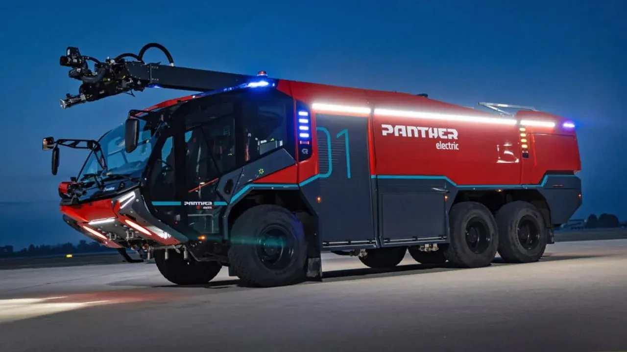 Rosenbauer Panther 6x6 Electric: El camión de bomberos del futuro