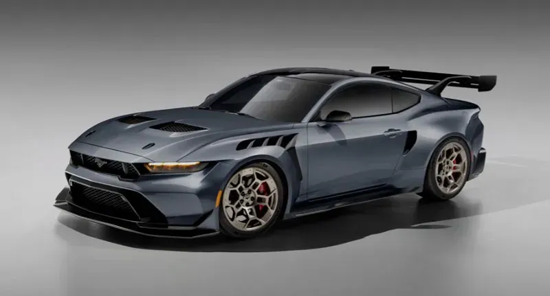 Vehículo Negro El Mustang GTD 2025