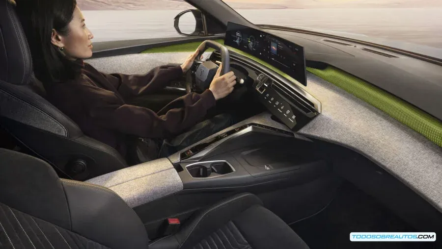 Peugeot 5008 2026, demostración de las luces Pixel LED