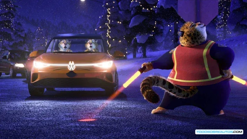 VW ID.4 en la alfombra roja del estreno de Zootopia