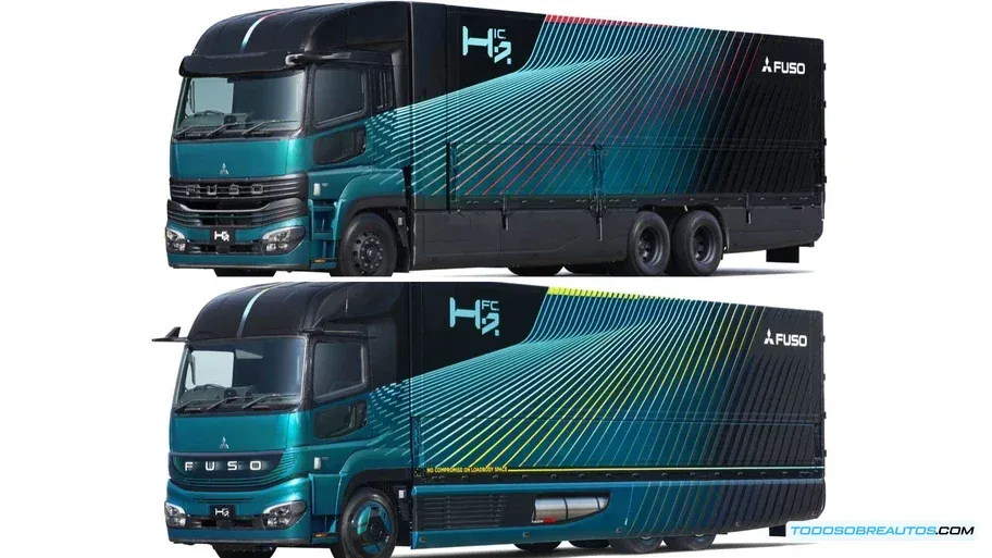 Detalle de los prototipos FUSO H2FC y H2IC