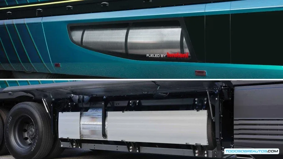 Motor de combustión interna a hidrógeno del FUSO H2IC