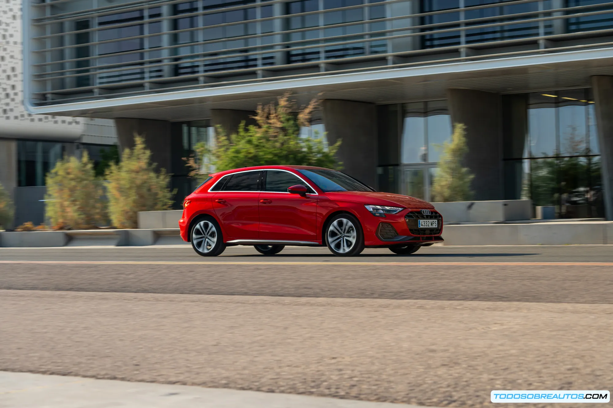 Detalle de la parrilla Singleframe del Audi A3 Sportback 2025