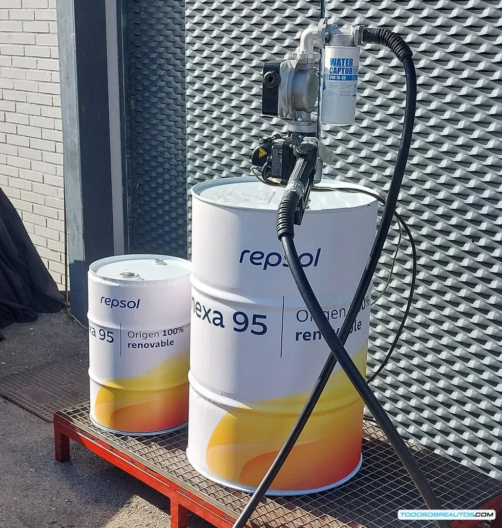 Surtidor de gasolina Repsol