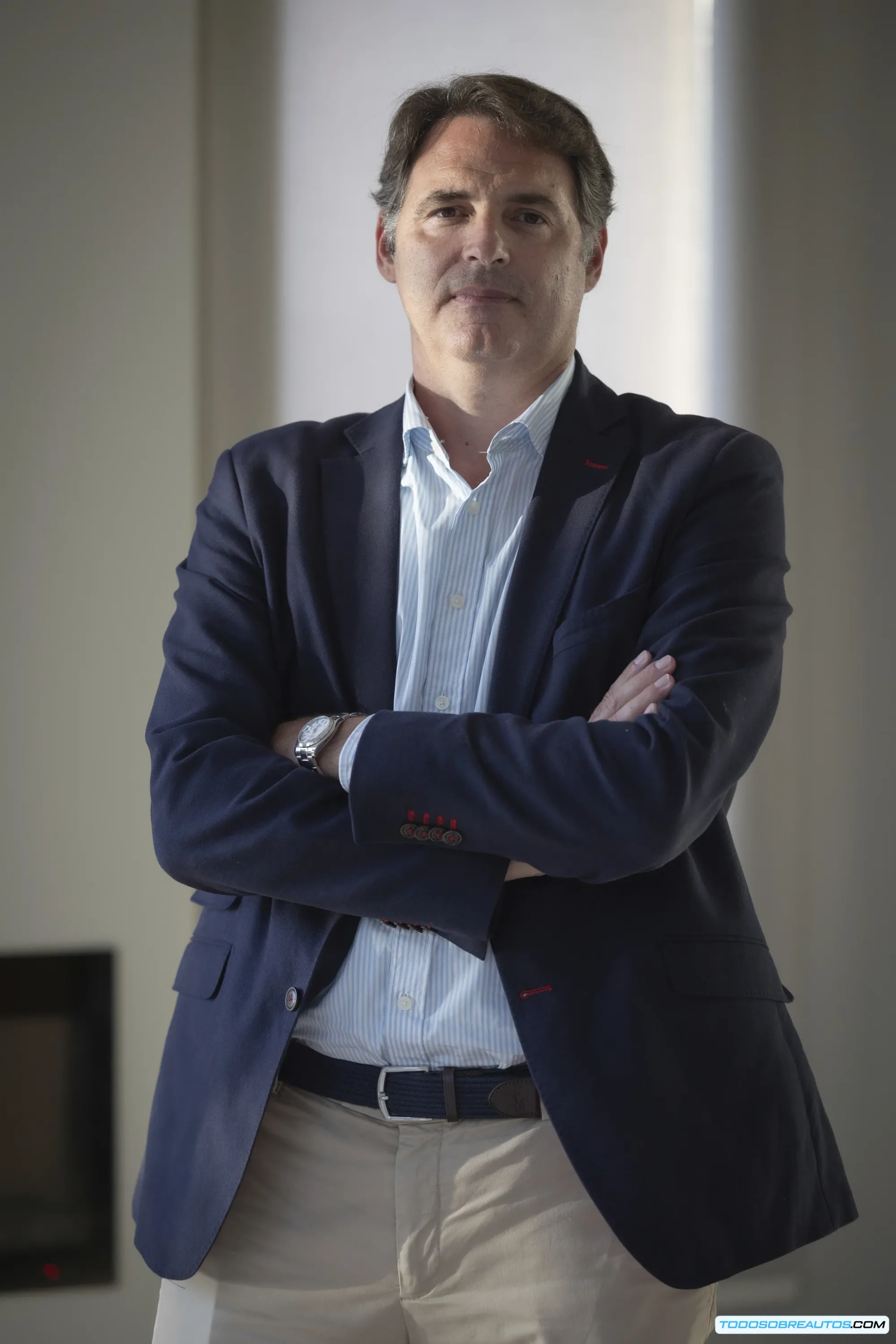 Alberto Teichman, director general de Audi en España, hablando en una conferencia.