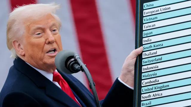 gráficos que muestran el impacto de los aranceles de Trump