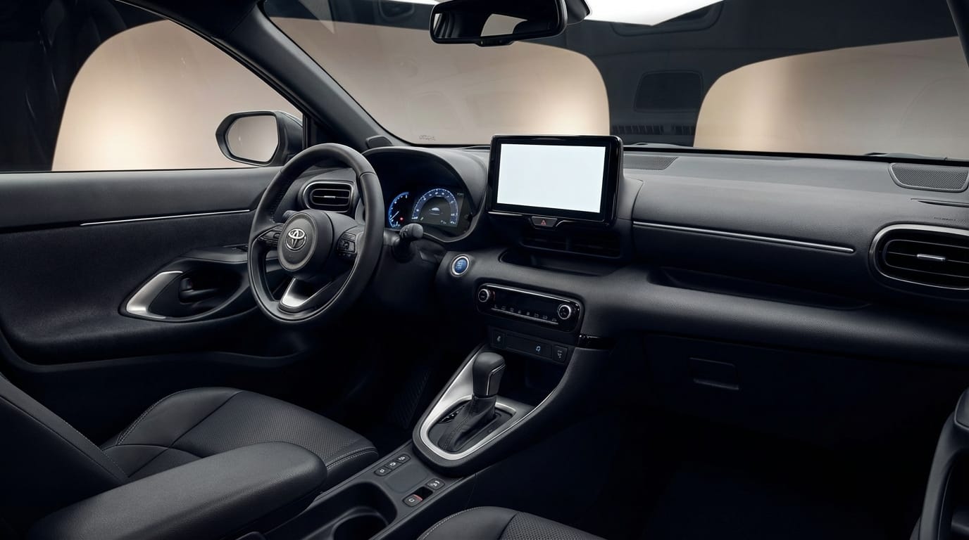 Toyota Yaris Cross 2024 - Interior moderno con panel de instrumentos y sistema multimedia