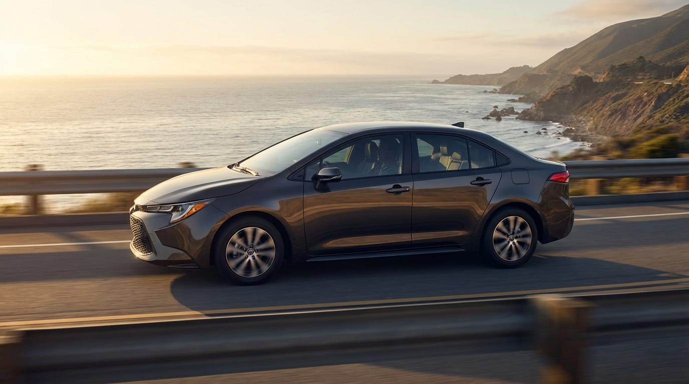 Toyota Corolla Híbrido en carretera - Ejemplo del éxito de ventas y tecnología híbrida en México