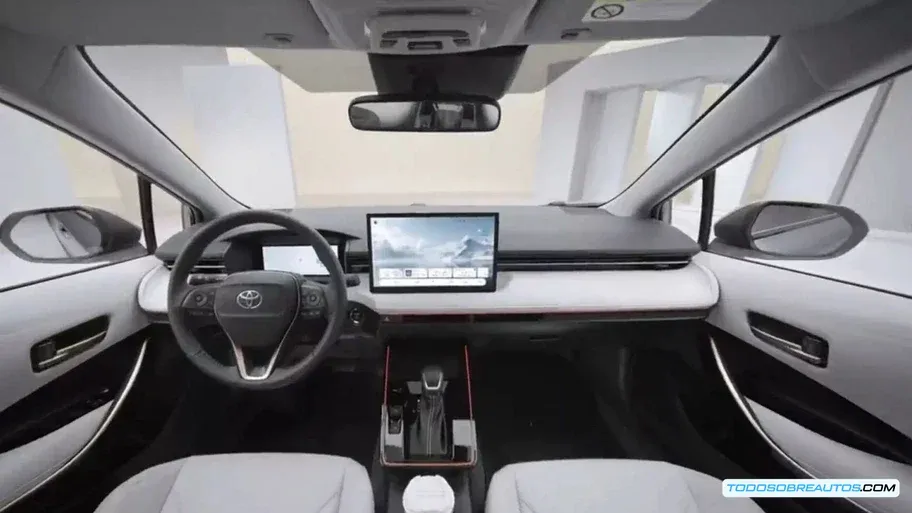 Interior Toyota Corolla 2026 China - Pantalla táctil 12.9 pulgadas y cuadro digital 8.8 pulgadas - Habitáculo renovado